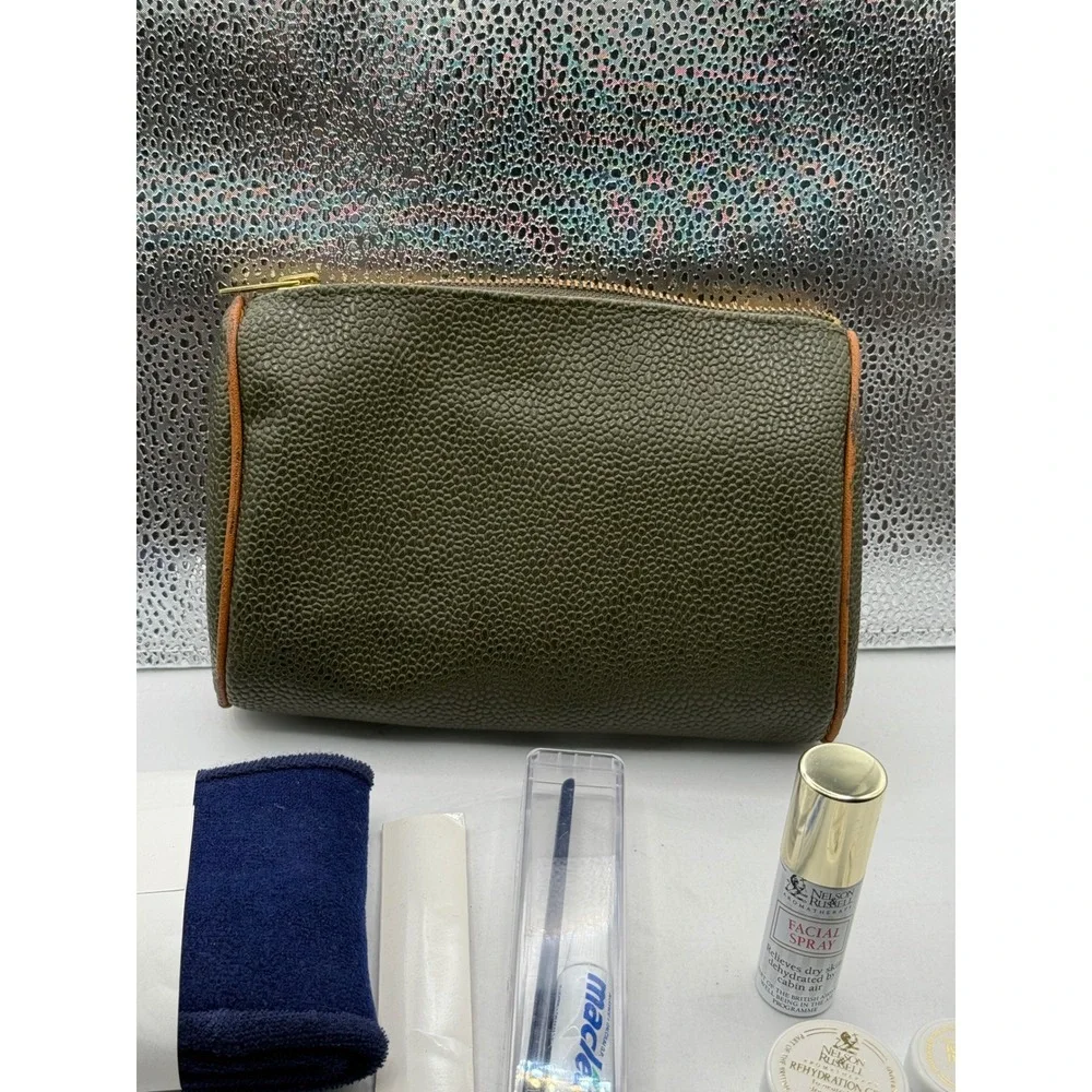 Vintage mulberry leather‎ First Class Cosmetics Bag Travel
